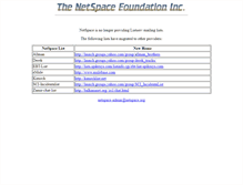 Tablet Screenshot of lists.netspace.org